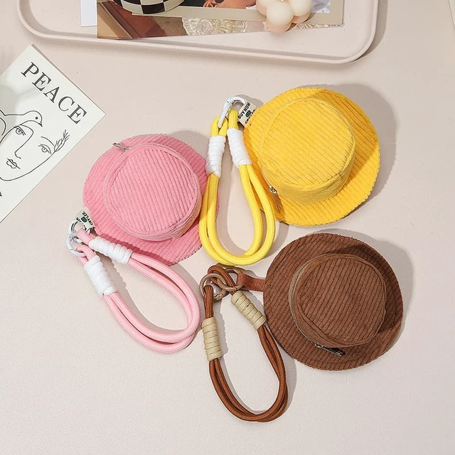 Alt view image 3 of 7 - Protective Earphone Case Cover for AirPods 4, Multifunction Hat Keychain Storage Case for AirPods 1/2/3/4/ Pro/Pro2/Pro 3, Clothes Art Coin Purse Cable Organizer Bag, Pendant Key Chain-Pink