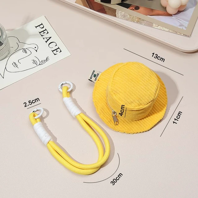 Alt view image 6 of 7 - Protective Earphone Case Cover for AirPods 4, Multifunction Hat Keychain Storage Case for AirPods 1/2/3/4/ Pro/Pro2/Pro 3, Clothes Art Coin Purse Cable Organizer Bag, Pendant Key Chain-Pink