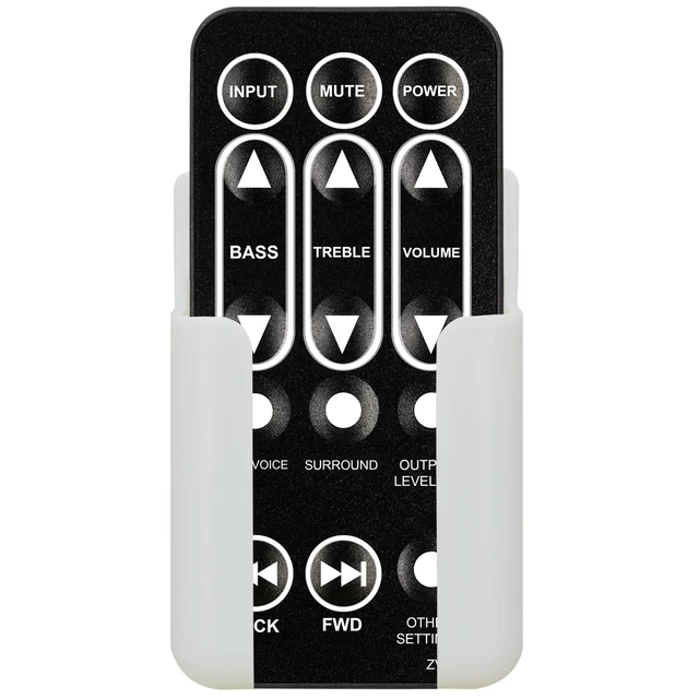 Alt view image 4 of 7 - Replacement Remote Control for ZVOX SOUNDBASE Z-Base 415 425 430 430HSD 525 550 550HSD 575 575HSD TV Speaker (with Mounting Bracket)