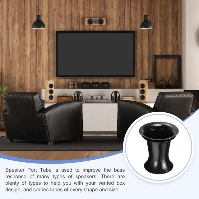 Alt view image 5 of 6 - 82mm x 99mm Speaker Port Tube Subwoofer Tube Bass Woofer Box 2pcs