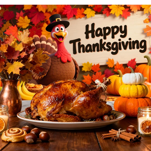 Alt view image 6 of 6 - Happy Thanksgiving Backdrop 6×4ft, Fall Thanksgiving Party Decorations Premium Polyester Fabric,Foldable,Excellent Thanksgiving Party Decorations as a Thanksgiving Theme Backdrop for Photoshoot
