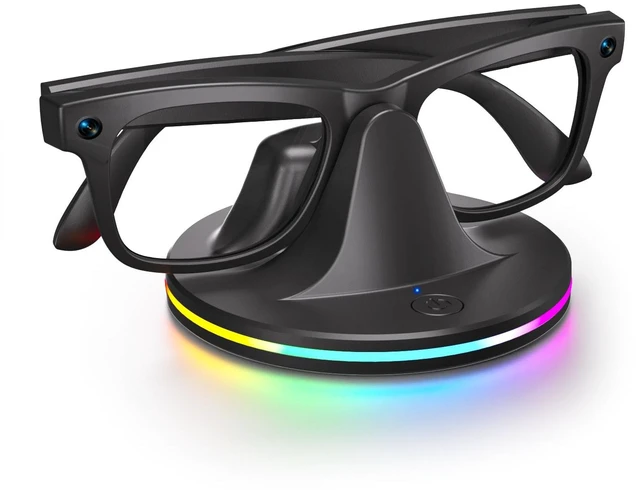 Main image of Charging Stand for Ray-Ban Meta Smart Glasses, Portable Quickly Charging Dock with LED for Wayfarer, Headliner, Skyler,Oakley HSTN Charger for Charger Accessories (Black)