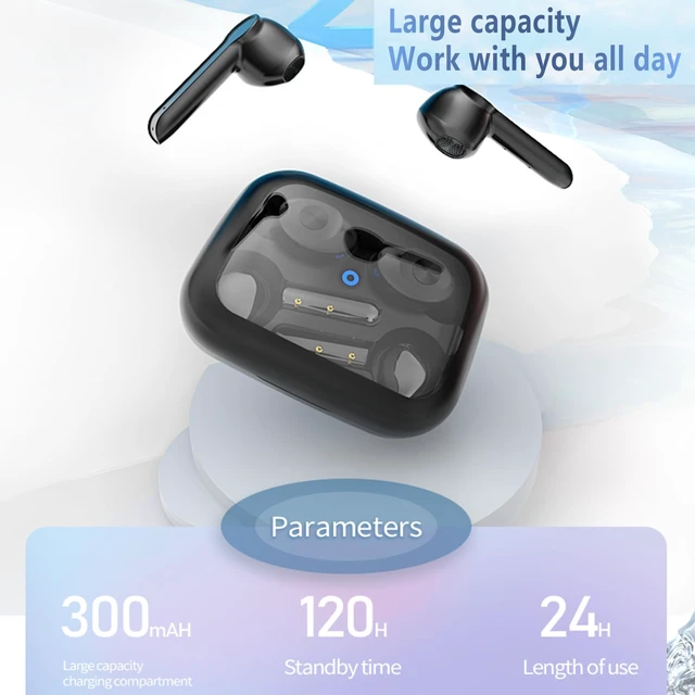 Alt view image 2 of 7 - Bluetooth Headphones with 110H Playtime, LED Display, Earhooks, Waterproof
