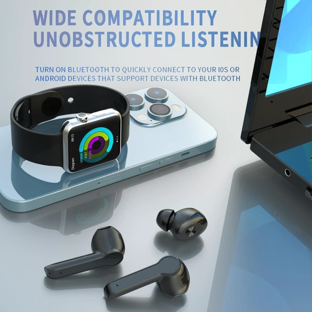 Alt view image 3 of 7 - Bluetooth Headphones with 110H Playtime, LED Display, Earhooks, Waterproof