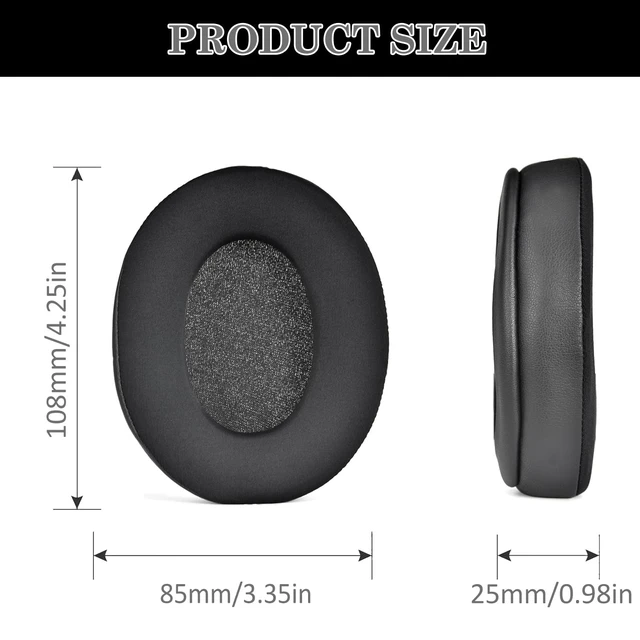 Alt view image 4 of 6 - WH-CH720N/CH710N/WH-CH700N Replacement Ear Pads Cooling Gel for WH-CH720N, WH-CH710N, WH-CH700N, WH-XB900N, WH-RF400, MDR-10R Headphones, Sound Isolating Foam Ear Pads (Black)