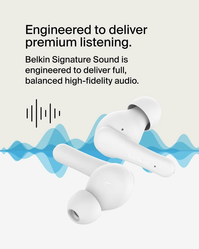 Alt view image 6 of 7 - SoundForm Rhythm ANC True Wireless Earbuds, 28H Battery Life In-ear Bluetooth earbuds, USB-C fast charging, IPX5 water resistant, multipoint, dual mic, gym, commute, travel