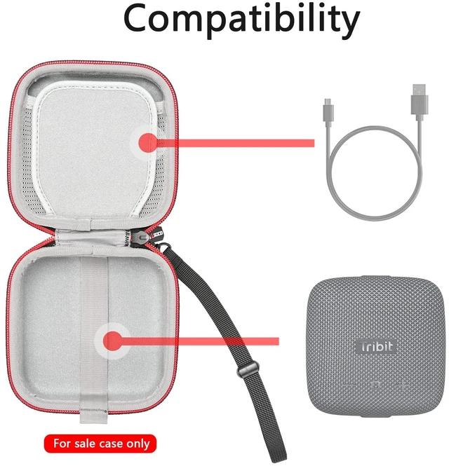Alt view image 2 of 7 - Carrying Case for Tribit StormBox Micro 3/2 / StormBox Micro & Bose SoundLink Micro (2nd Gen)/SoundLink Micro Portable Bluetooth Speaker (Case Only)