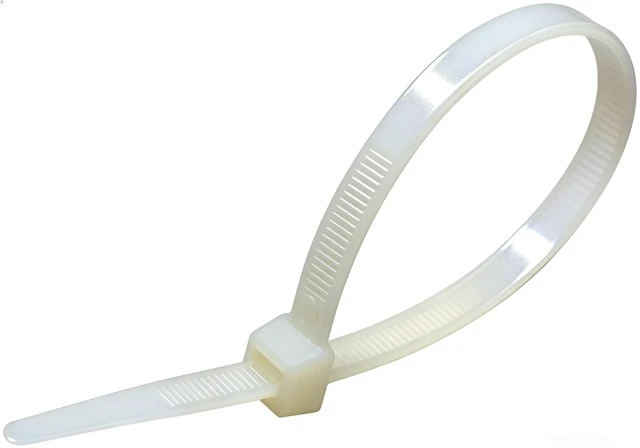 Alt view image 2 of 5 - 12-377 12inch 1000 Pcs Indoor and Outdoor 50 Lbs Tensile Strength UV Resistant Cable Zip Tie, White