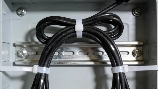 Alt view image 4 of 5 - 12-377 12inch 1000 Pcs Indoor and Outdoor 50 Lbs Tensile Strength UV Resistant Cable Zip Tie, White