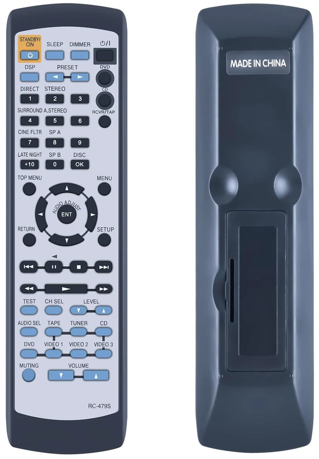 Main image of RC-479S Replaced Remote Control Fit for Onkyo Receiver HTS677C TXSR302 HTR320 HTR8230 HTS570 HTS670 HTS670S