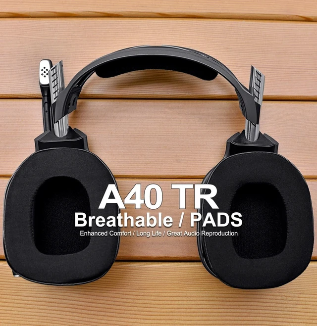 Alt view image 5 of 7 - A40 TR Cooling Gel Replacement Earpads for Astro A40 TR Only, Made by, Cool Feeling Fabric, Improved Durability, with Microphone Foam Black
