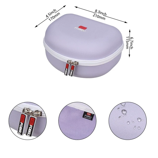 Alt view image 6 of 7 - Hard Case for iClever/for ONITOO/for TCJJ/for LOBKIN/for KERHAND/for IFECCO Cat Ear Kids Bluetooth Headphones (Purple, Case Only)