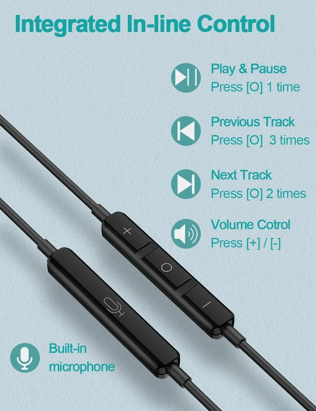 Alt view image 3 of 7 - USB PC Earbuds, USB Gaming Earbuds with Mic for PC/PS4/PS5, Black Noise canceling Wired Headphones with Remote for Music, Video Calls, Broadcasting, Work<6.56FT>
