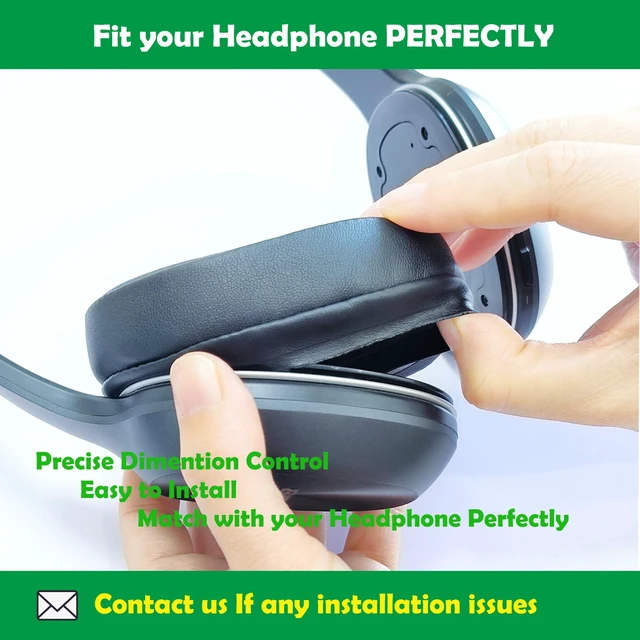 Alt view image 3 of 7 - Replacement Earpads for Avantree Audition Series Headphones Protein Leather & Memory Foam, Compatible with Avantree Audition/Audition Pro HT5009/HT3189/HT4189/DG59 Headphones