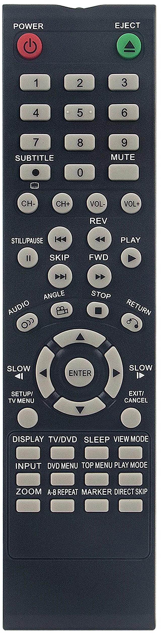 Main image of GA480WJSB Replace Remote Controllor Compatible with Sharp TV/DVD LC-22DV27UT LC-19DV28UT LC-22DV28UT LC-19DV27UT LC-22DV27UT LC-19DV24U LC-32DV28UT LC-26DV28UT LC-26DV27UT LC-32DV27UT