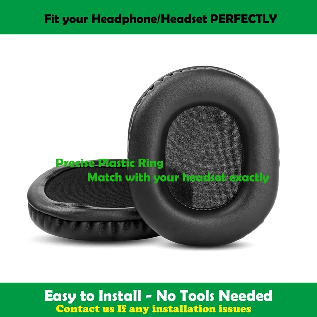 Alt view image 3 of 5 - Professional Replacement Earpads Cushions Compatible with JVC HA-S90BN HA-S70BT Headphones Ear Pads with Softer Protein Leather/Memory Foam
