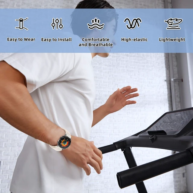 Alt view image 4 of 7 - 22mm Nylon Band for Amazfit Balance 3/Bip 6/Bip 5 (Starlight) Breathable, Soft, Comfor, Woven Nylon Sport Replacement Band for Amazfit Active Max/Cheetah 2 Ultra, for Garmin Venu 4 45mm