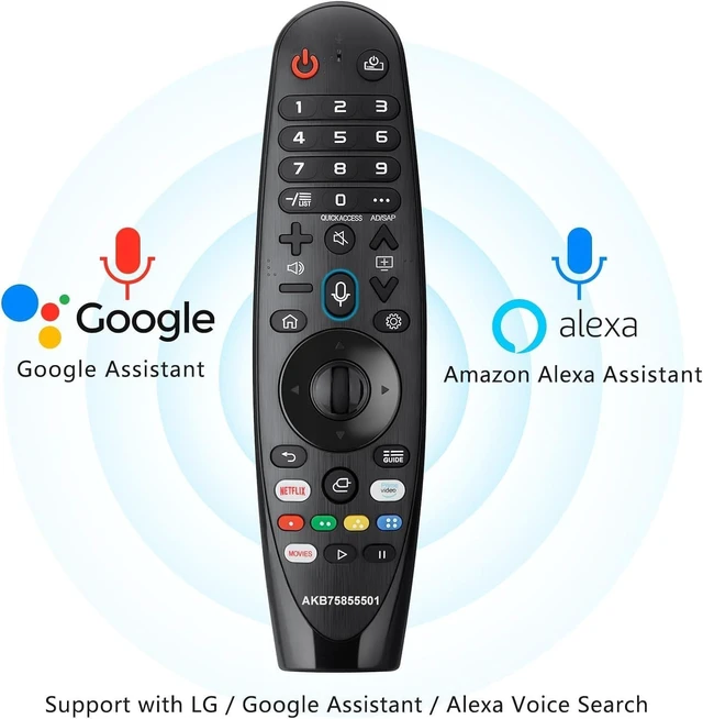 Alt view image 4 of 7 - Voice Magic Remote AKB75855501 for LG Smart TV Magic Remote Replacement AN-MR20GA MR19BA MR18BA MR650A, with Pointer Function