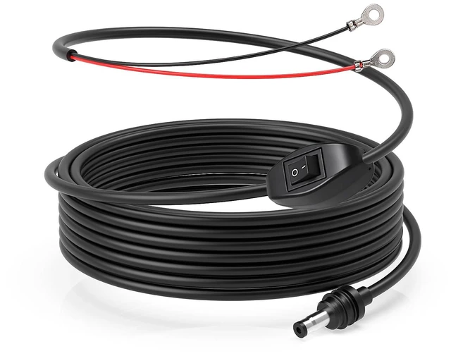 Main image of for Starlink Mini Direct Battery Mini O Ring to DC Power Cable with Switch 16.4FT 18AWG for Starlink Mini DC Power Supply Adapter Direct to Battery Cable O-Ring for RV, Boat, Off-Grid Solar, Truck