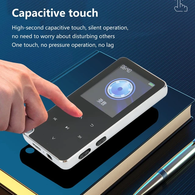 Alt view image 5 of 7 - MP3 PlayerMP4 Player with Bluetooth 4.0, 1.8 Inch LCD Color Screen Digital Lossless MP3 Music Player with Headset for Walking Running, One Recording, Supports AMV, AVI