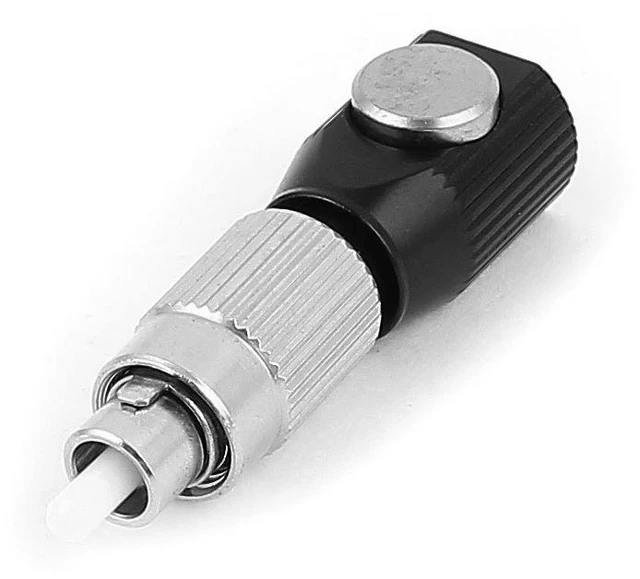 Main image of uxcell MM/SM Bare Optical Fiber Adepter FC Round Optic Fibre Cable Connector for Server Rack, Patch Panel