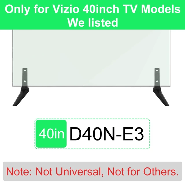 Alt view image 3 of 7 - TV Legs Only for D40N-E3 Vizio TV Stand Base Replacement, Replacement Legs Only for Vizio 40 inch TV Stand Legs We Listed with Screws and Installation Instructions