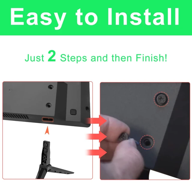 Alt view image 6 of 7 - TV Legs Only for D40N-E3 Vizio TV Stand Base Replacement, Replacement Legs Only for Vizio 40 inch TV Stand Legs We Listed with Screws and Installation Instructions