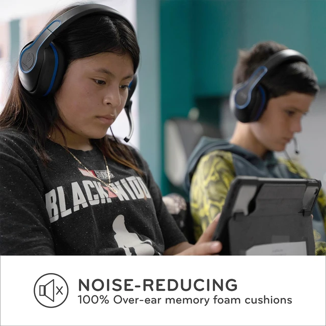 Alt view image 4 of 7 - TWT Audio REVO TW330 Over-Ear Wired Headphones With Mic Boom - USB-C Noise Reducing Headset, Built In Microphone, For Classrooms, School, Students, Teachers, Universal Device Compatibility
