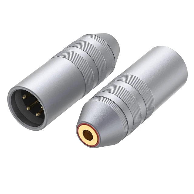 Alt view image 2 of 6 - XLR 4Pin to 4.4mm Balanced Adapter, Aluminum Alloy Pure Copper Durable Design High Fidelity Conversion Audio Plug, Compatible with Players, Amplifiers, Microphones Headphones