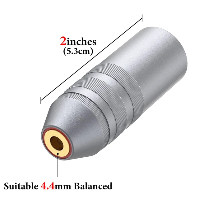 Alt view image 3 of 6 - XLR 4Pin to 4.4mm Balanced Adapter, Aluminum Alloy Pure Copper Durable Design High Fidelity Conversion Audio Plug, Compatible with Players, Amplifiers, Microphones Headphones