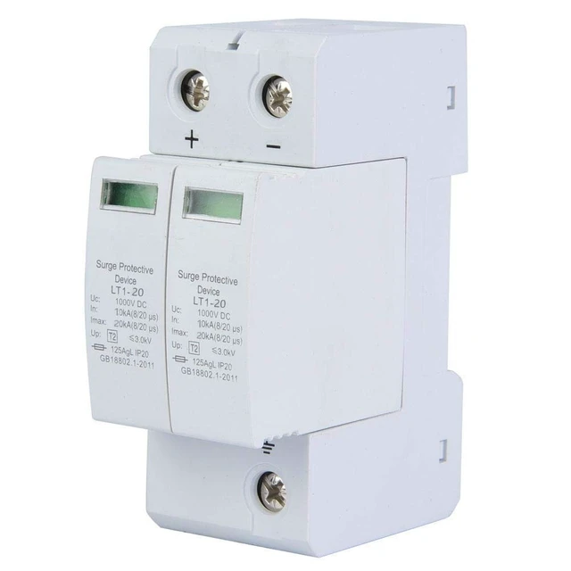 Alt view image 4 of 7 - 2P Protective Device DC Photovoltaic Protector Low Voltage Arrester (20KA)