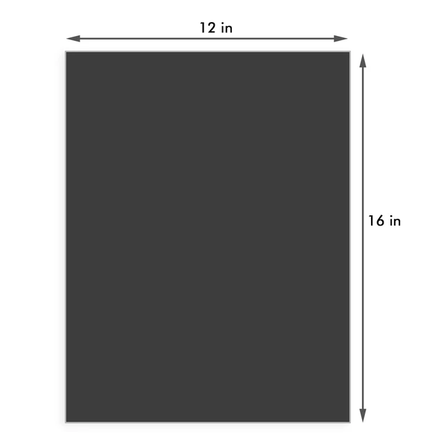 Alt view image 2 of 7 - 25 Pack Backing Boards, 12x16 Uncut Black Mat Boards Acid Free Backerboards for Art Prints, Ideal for Photos, Pictures, Prints, and Frames