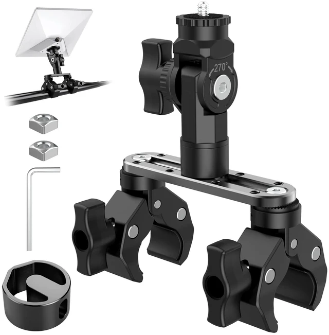 Main image of Starlink Mini/V5 2 C-Clamp Mount, Fits RV/Boat Poles 360 swivel Pipe Adapter Mount with 8" Arm, Heavy-Duty, Pole Mount for RV/Pole/Yacht/Camper/Guardrails