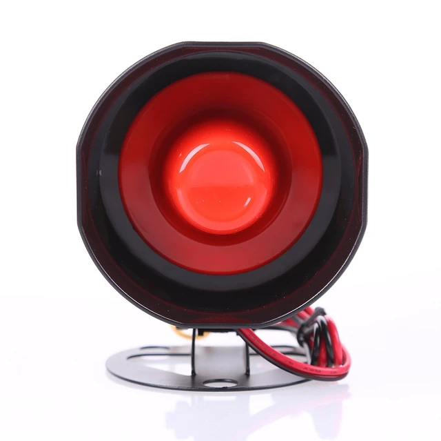 Alt view image 2 of 3 - SC6T Universal Replacement Siren 6 Tone Alarm Loudspeaker Electronic Horn Compatible with Car Alarm DC12V 15W 120DB