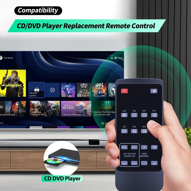 Alt view image 2 of 7 - New Replacement Remote Control fit for PORTTA HDMl Video Wall Controller N14VW
