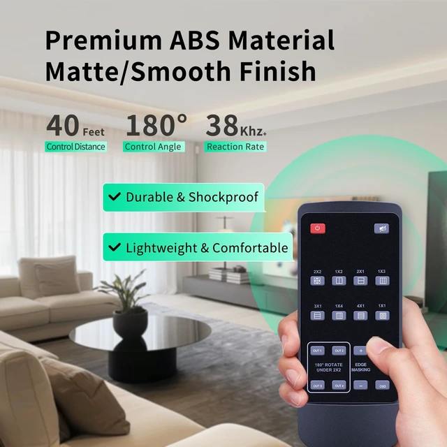Alt view image 5 of 7 - New Replacement Remote Control fit for PORTTA HDMl Video Wall Controller N14VW