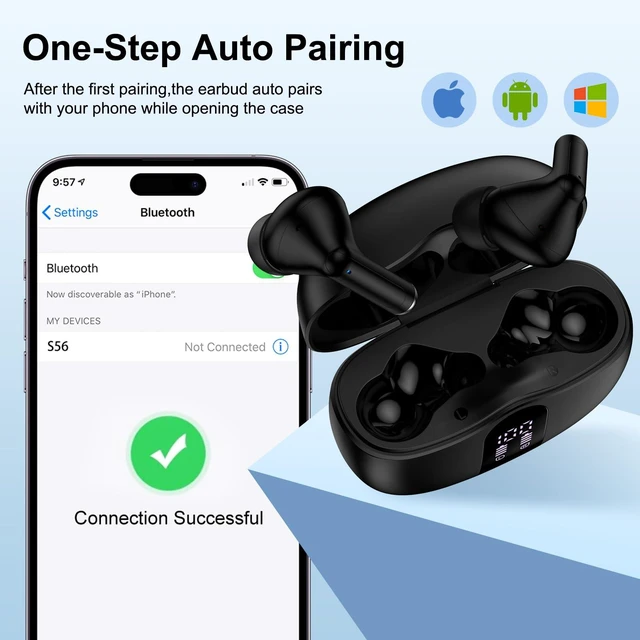 Alt view image 4 of 7 - Samsung Ear Buds Wireless Bluetooth Earbuds for Samsung Galaxy S26 Ultra S26/S26+/A17/A56/A36/A26/A16/A55/A35/A25/A15/S25 FE/S25 Edge/S24/S23, Android Wireless Earbuds Bluetooth Headphones Earphones