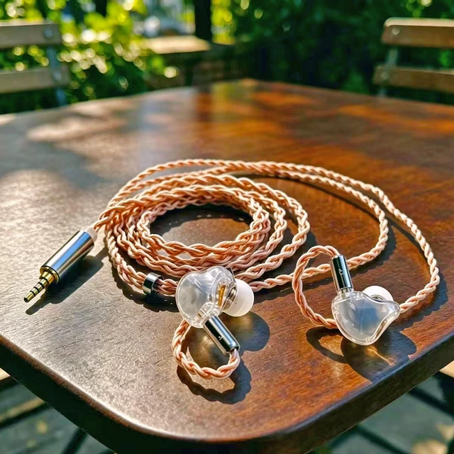 Alt view image 4 of 7 - IEM Audio Cable,4N Monocrystalline Copper Silver Plated Cord,1.3m in Ear Monitor Cable Compatible with KZ ZS10 ZSN TRN V10 for Musician Audiophile 0.78mm-2pin 4.2ft 2.5mm Plug