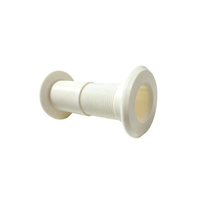 Alt view image 7 of 7 - 2 pack Cable Pass Through Wall Port 3.54" - 5.91" Wall Thickness (White) - Pass Cables from one Side of a Wall or Barrier to The Other