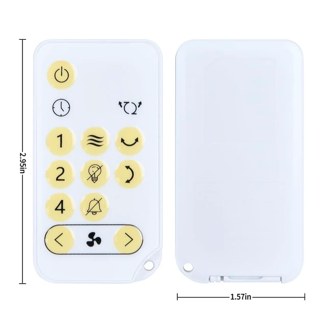 Alt view image 7 of 7 - New Fan Replacement Remote Control Compatible with Woozoo 5-Speed Globe Fan 2024 Model 2354207 PCF-SC15T-CT