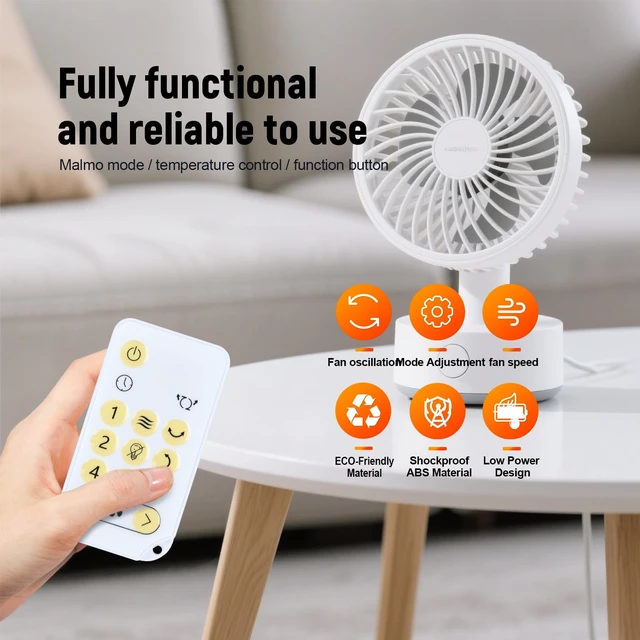 Alt view image 5 of 7 - New Fan Replacement Remote Control Compatible with Woozoo 5-Speed Globe Fan 2024 Model 2354207 PCF-SC15T-CT