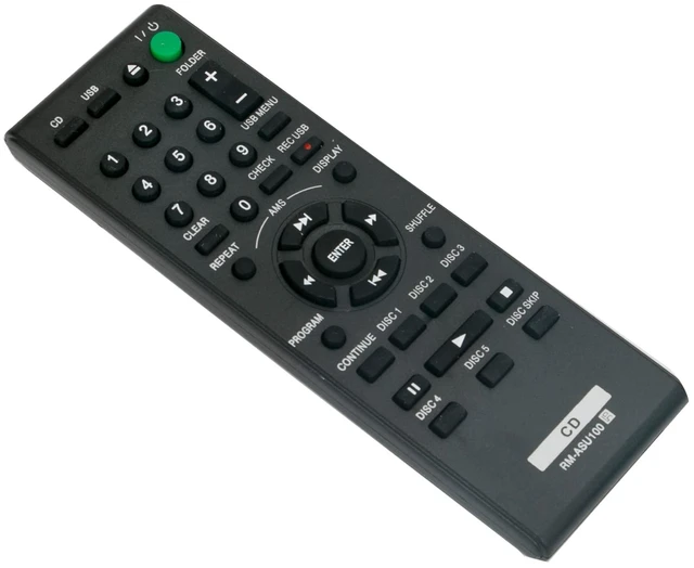 Alt view image 2 of 6 - RM-ASU100 Replacement Remote Control Commander fit for Sony CDP-CE500 CDPCE500 CDP CE500 5-Disc CD Changer Compact Disc Player