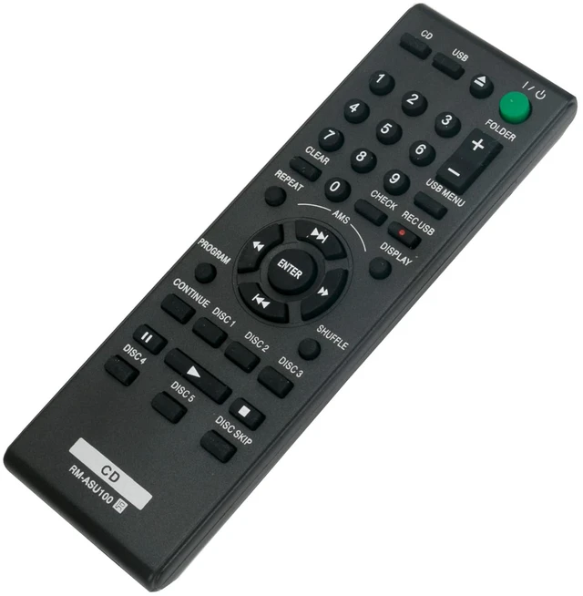 Alt view image 3 of 6 - RM-ASU100 Replacement Remote Control Commander fit for Sony CDP-CE500 CDPCE500 CDP CE500 5-Disc CD Changer Compact Disc Player