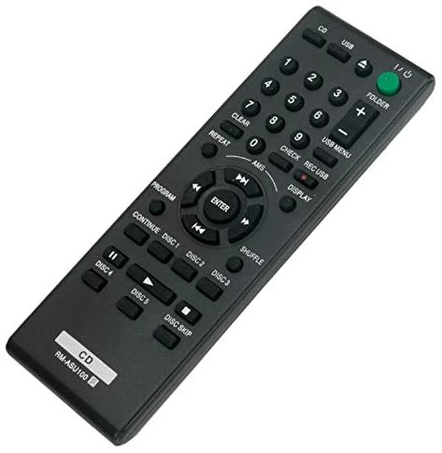 Alt view image 6 of 6 - RM-ASU100 Replacement Remote Control Commander fit for Sony CDP-CE500 CDPCE500 CDP CE500 5-Disc CD Changer Compact Disc Player