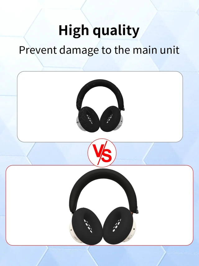 Alt view image 3 of 7 - Silicone Case Compatible with CMF Headphone Pro,Ear Pad Case Cover Soft Protective Shockproof Cover for CMF by Nothing Headphone Pro Accessories.-Black