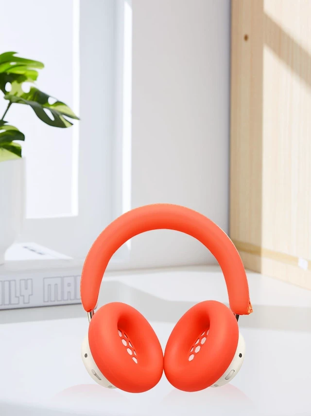 Alt view image 7 of 7 - Silicone Case Compatible with CMF Headphone Pro,Ear Pad Case Cover Soft Protective Shockproof Cover for CMF by Nothing Headphone Pro Accessories.-Oranger