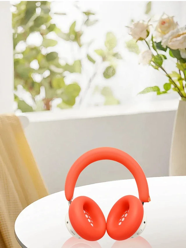 Alt view image 6 of 7 - Silicone Case Compatible with CMF Headphone Pro,Ear Pad Case Cover Soft Protective Shockproof Cover for CMF by Nothing Headphone Pro Accessories.-Oranger