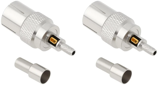 Main image of 2Pcs IEC DVB-T TV PAL Female Adaptor Coax Cable Connector for RG174 RG179 RG316 RG188
