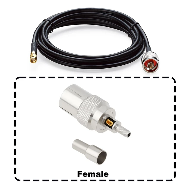 Alt view image 4 of 7 - 2Pcs IEC DVB-T TV PAL Female Adaptor Coax Cable Connector for RG174 RG179 RG316 RG188