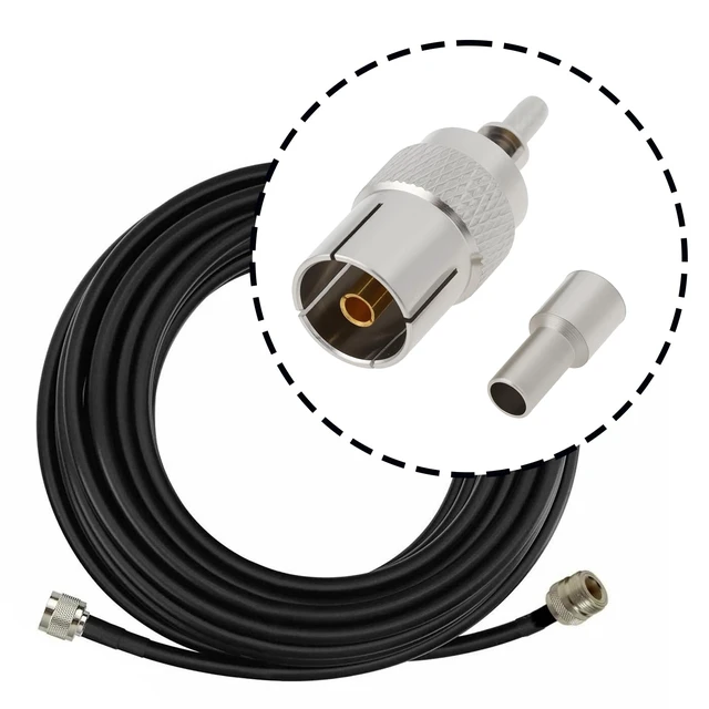 Alt view image 2 of 7 - 2Pcs IEC DVB-T TV PAL Female Adaptor Coax Cable Connector for RG174 RG179 RG316 RG188